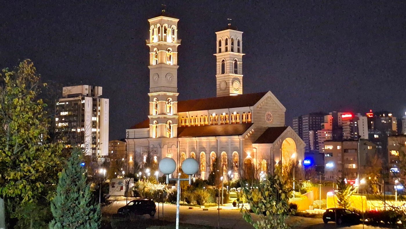 Cathedral at night